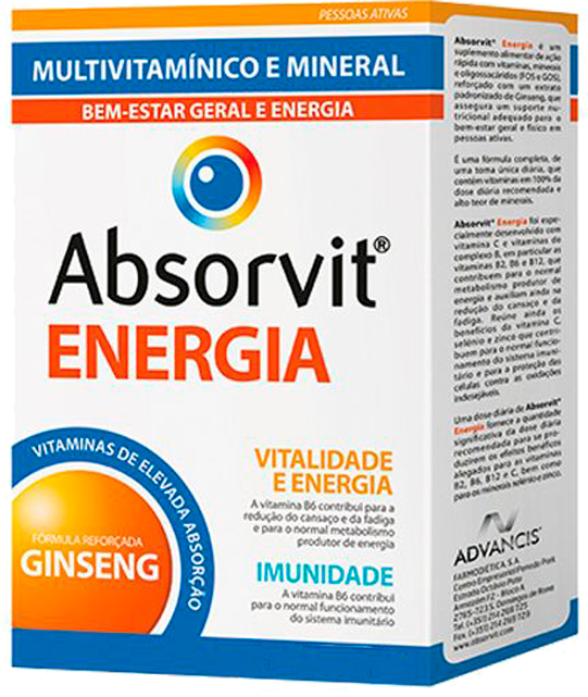 Absorvit Energia 30 comprimidos