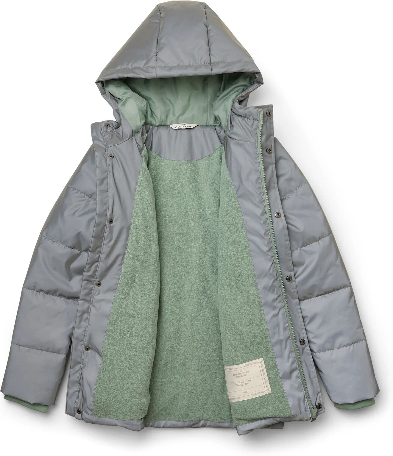 Tchibo - Reflektierende Kinder-Thermo-Steppjacke - Unisex - Gr. 122/128 - grün