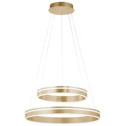 Q SMART HOME LIGHTS LED-Pendelleuchte Q-Vito Alu, Eisen, Stahl & Metall Gold Messing
