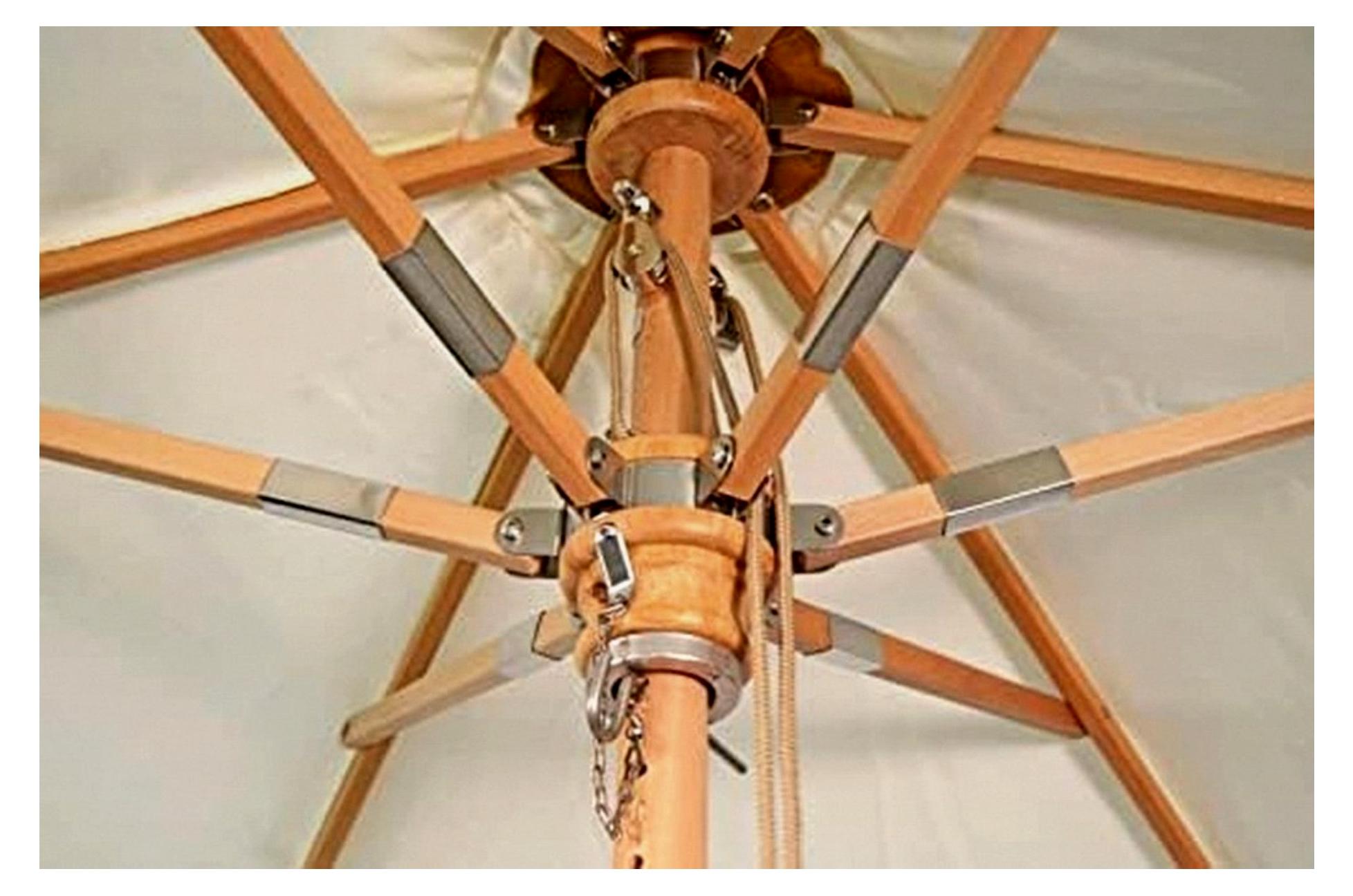 Sonnenschirm 240 cm mit Windauslass UPF 50+