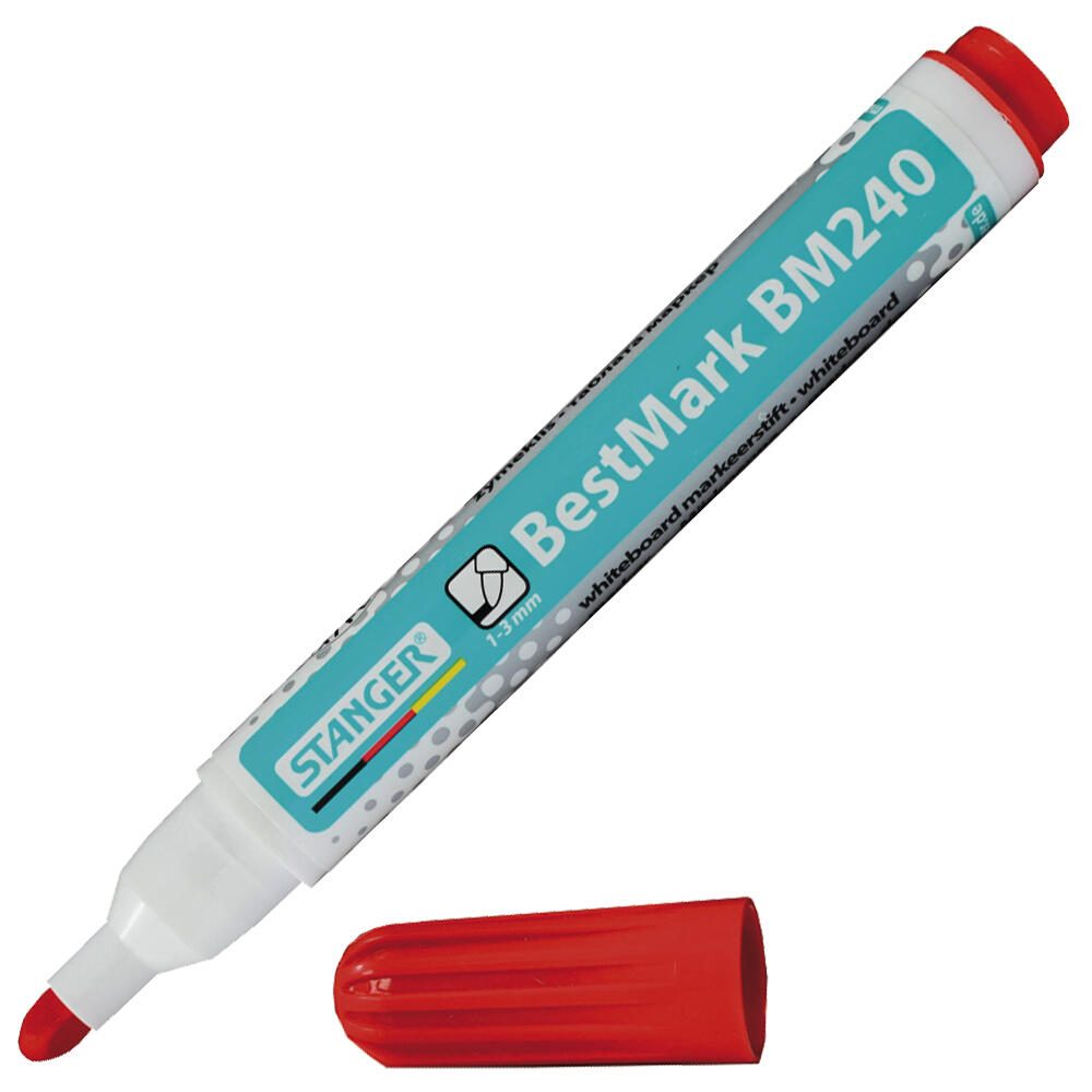 STANGER Whiteboard-Marker BestMark M240, rot 1.0 - 3.0 mm 321031
