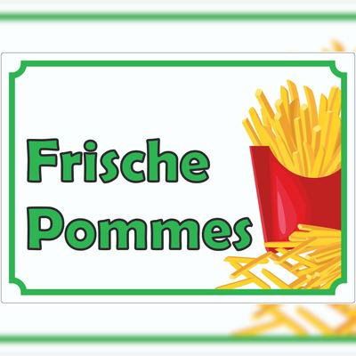 HB-Druck Frische Pommes Frites Aufkleber A0 (841x1189mm)