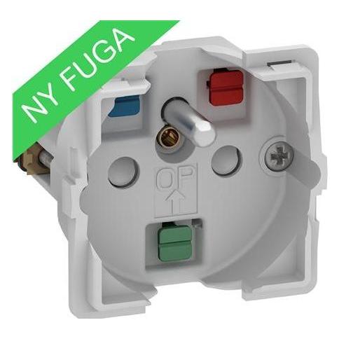 LK FUGA-Steckdose 2-polig mit Stifterde 1 Modul, ohne Abdeckung (5703302159555)