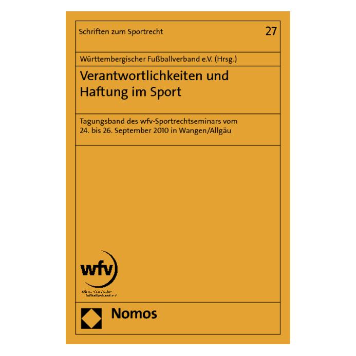 Nomos Verantwortlichkeit und Haftung im Sport (Deutsch, Softcover) (55420133)