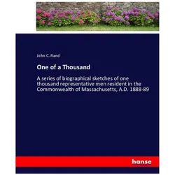 One of a Thousand, Belletristik von John C Rand