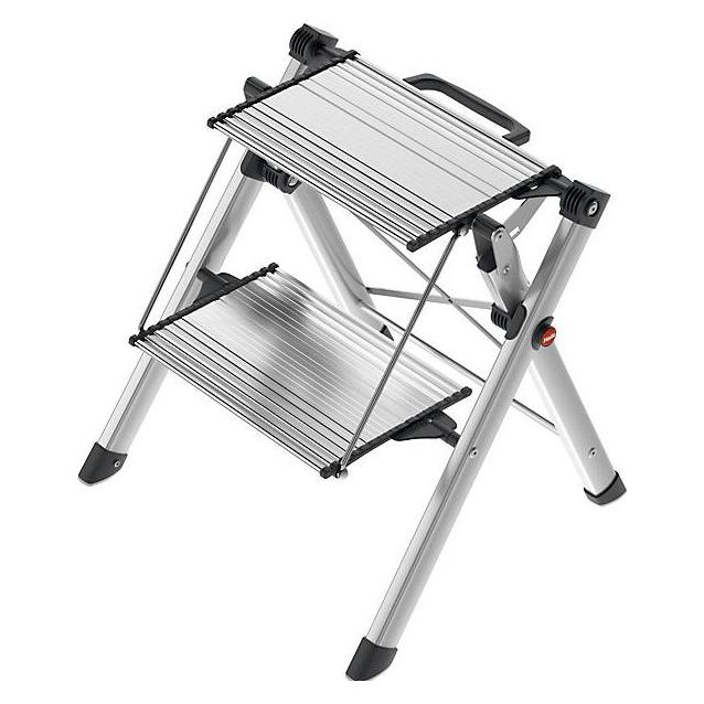 Hailo MK80 ComfortLine, Komfort-Trittleiter, 2 Stufen (Trittleiter, 46 cm) (4310-100)