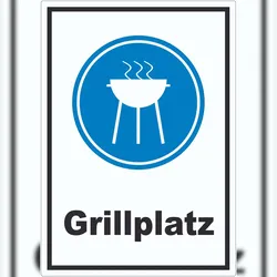 HB-Druck Grillplatz Aufkleber A2 (420x594mm)