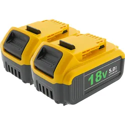 2er-Set PATONA Akku DeWalt DCB184 18V XR 5.0Ah
