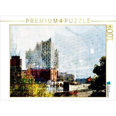 CALVENDO Puzzle Hamburg ist um ein Wahrzeichen reicher | 1000 Teile Lege-Größe 64 × 48 cm Foto-Puzzle für glückliche Stunden