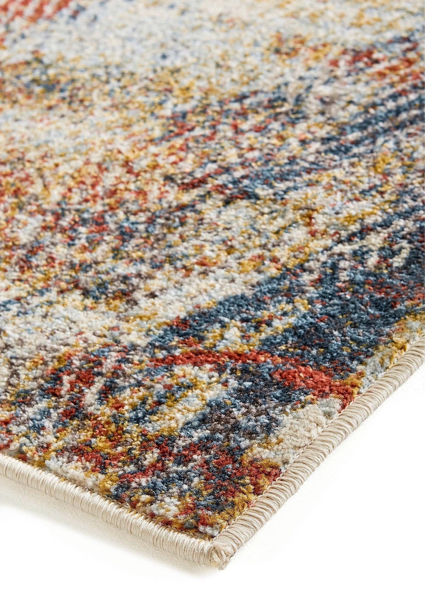 bonprix Teppich mit dezenter Struktur, bunt, Gr.120x180 cm, Dezente Musterung in wohnlichen Farben