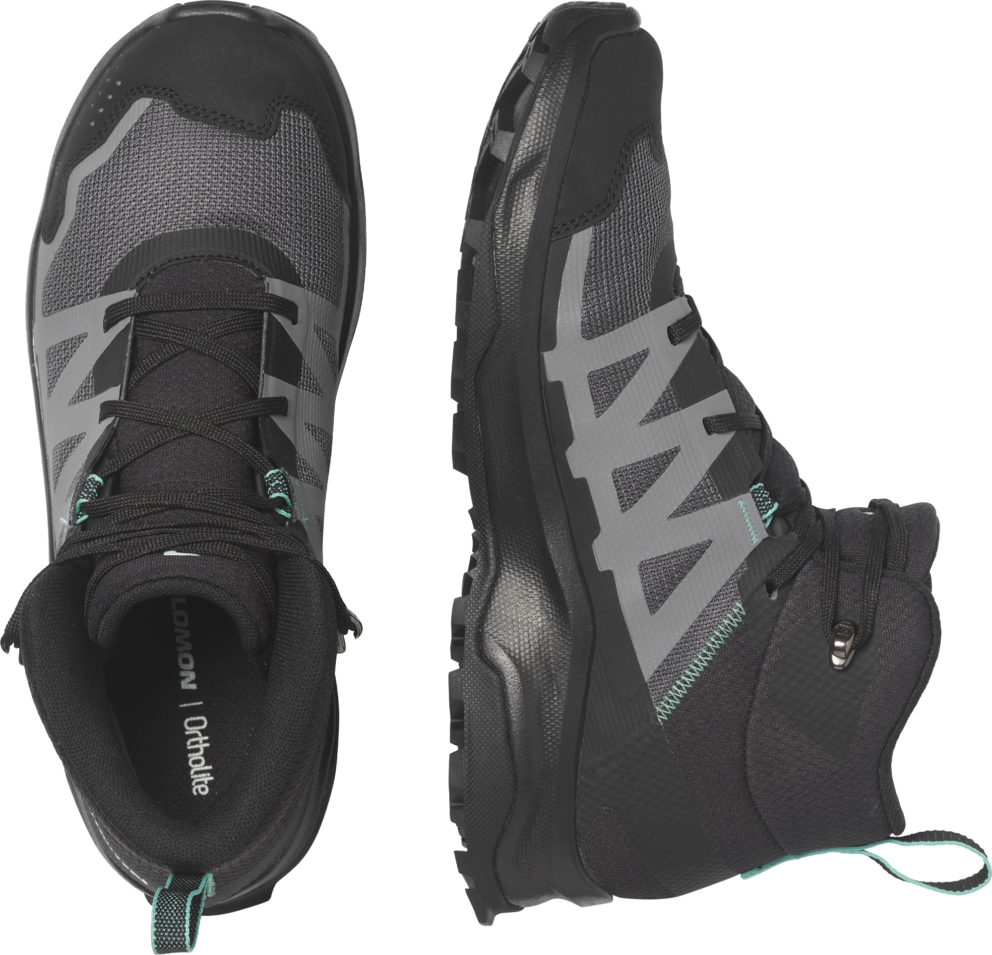 Wanderschuh SALOMON "ARDENT MID Gore Tex W", Damen, Gr. 37, schwarz, Synthetik, Textil, Schuhe Wanderschuh, wasserdicht schwarz 37