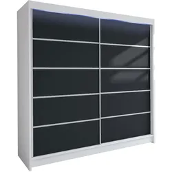 SCHWEBETÜRENSCHRANK Talin IV, mit RGB LED Beleuchtung