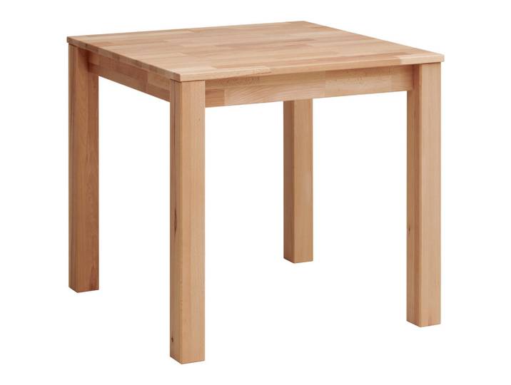 P & B Esstisch, Kernbuche, Holz, Kernbuche, massiv, quadratisch, eckig, 80x75x80 cm, gastro- und objekttauglich, in verschiedenen Größen erhältlich, Esszimmer, Tische, Esstische, Esstische quadratisch