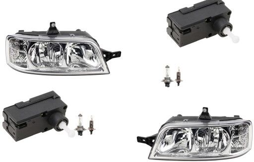 NP24 Scheinwerfer Set Links Rechts passend für Citroen Jumper Stellmotor Leuchtmittel