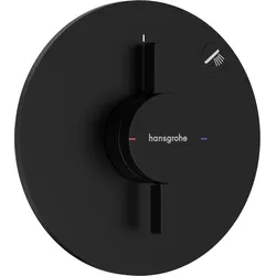 hansgrohe DuoTurn S Mischer, Unterputz, 1 Verbraucher, runde Rosette, 75618670, Farbe: Mattschwarz