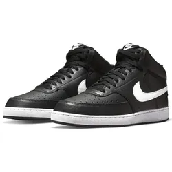 NIKE Court Vision Mid-Top Sneaker Herren black/white-black 42