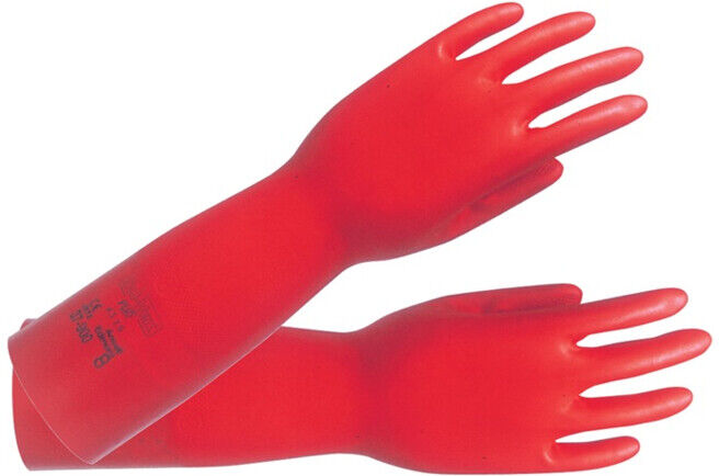 Gant protection chimique AlphaTec Sol-Vex 37-900 T. 9 rouge EN 388, EN 374, ISO ; Ansell Health Care (37-900-9)