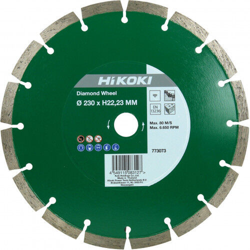 HiKOKI 773073 Disque pour meuleuse 230x22,23x10mm
