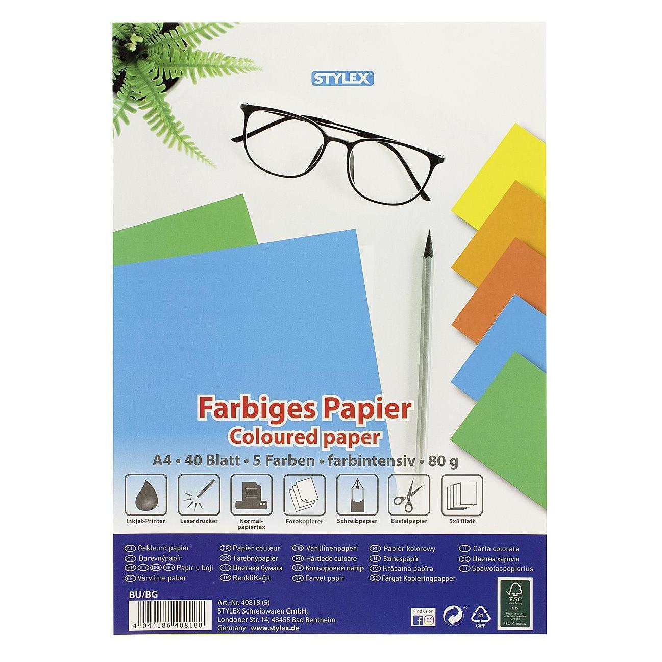 Stylex Papier farbig (80 g/m², 1x) (40818)
