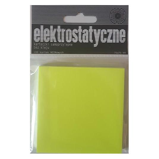 Ziemia Obiecana Elektrostatische Notizzettel 75x75mm 100K Gelb (75 x 75 mm) (41917085)