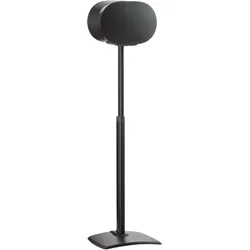 Sanus WSSE3A2-B2 (1 Paar, Ständer, Höhenverstellbar), Lautsprecher Ständer + Wandmontage, Schwarz