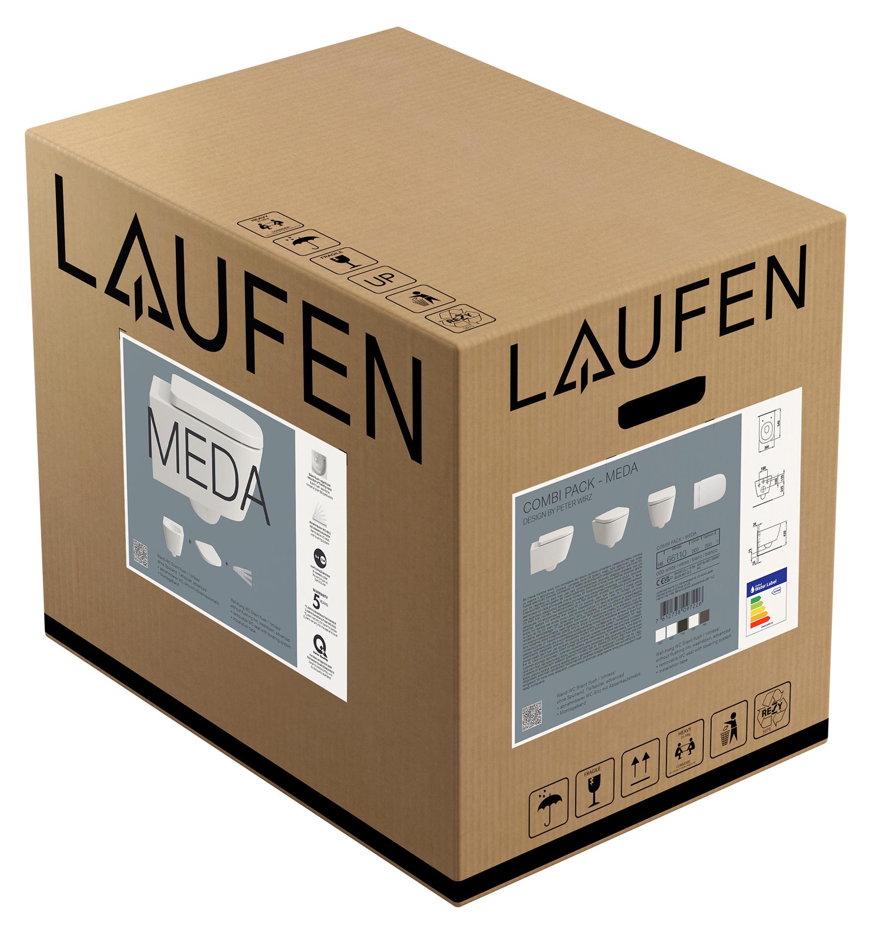 LAUFEN H8661100000001 Pack T-WC wandh.+Sitz MEDA 540x360