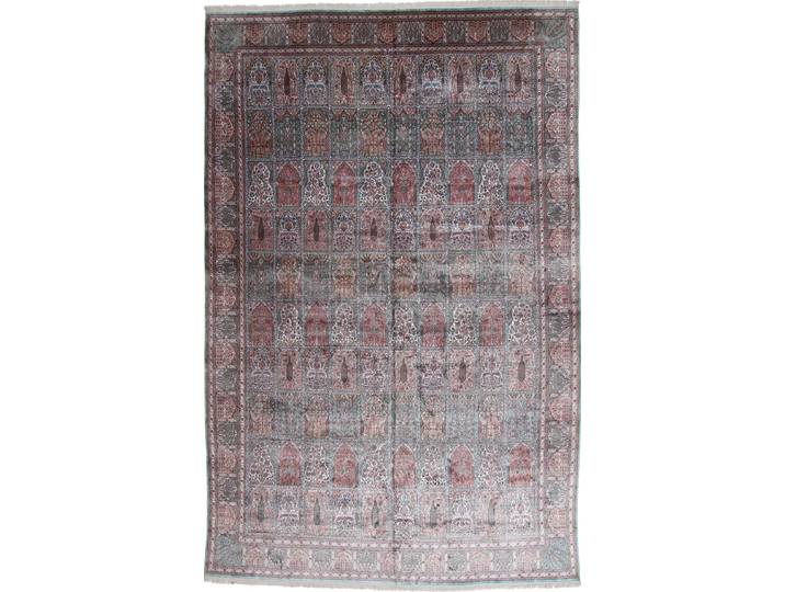 Kaschmir Art. Seide Teppich 359x556 Handgeknüpft Orientteppich