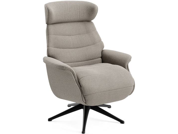Komfortabler Relaxsessel Cam Stoff Matino - 131 Latte neigbar B 83 cm T 88 cm H 113 cm - Farbe: Matino - 1031 Latte - Material: Stoff/Metall - Möbel