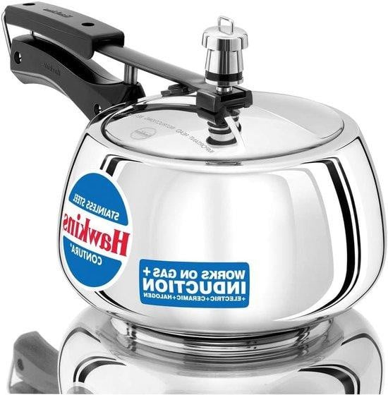 Hawkins & Brimble Drukpan RVS Snelkookpan voor Inductie 3 Liter Zilver