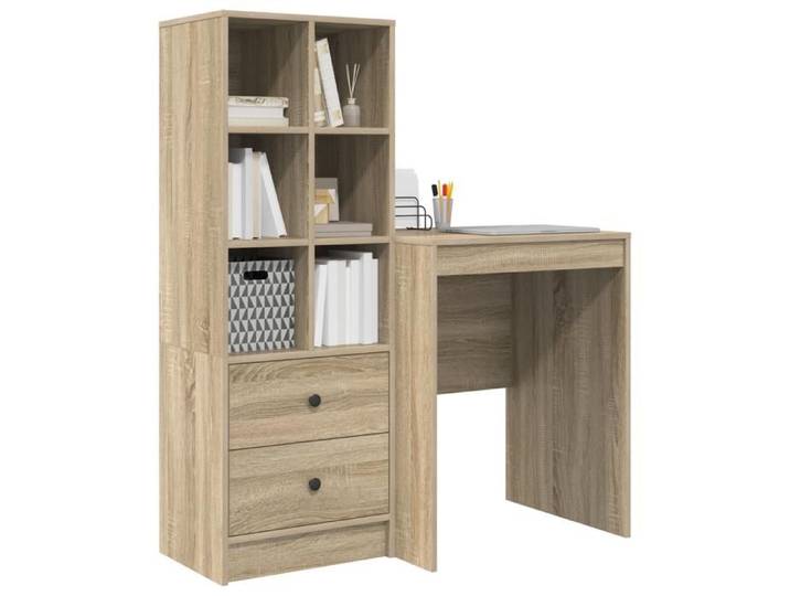 Meuble Déco - Organisateur(1pc) - BMK - Table à écrire - 1 PERSONNE - avec tiroir avec étagère 2 pcs Chêne Sonoma luf3100331