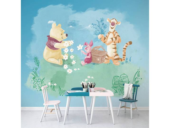 Papier peint intissé Winnie l’Ourson III 300 x 280cm Multicolore