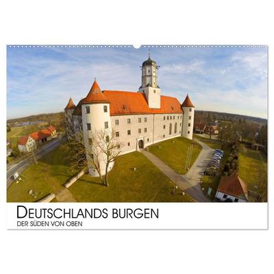 Deutschlands Burgen - Der Süden von oben (Wandkalender 2026 DIN A2 quer), CALVENDO Monatskalender