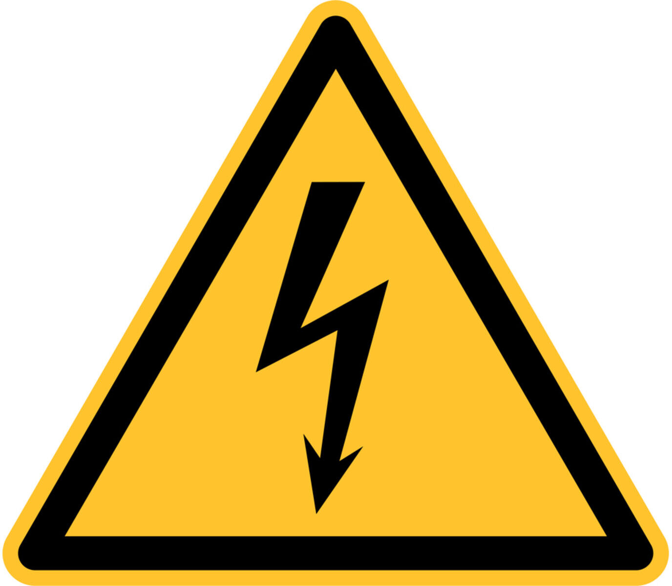 Eichner Warnschild Elektr. Spannung 31,5 cm PVC selbstklebend (9225-12020-031)