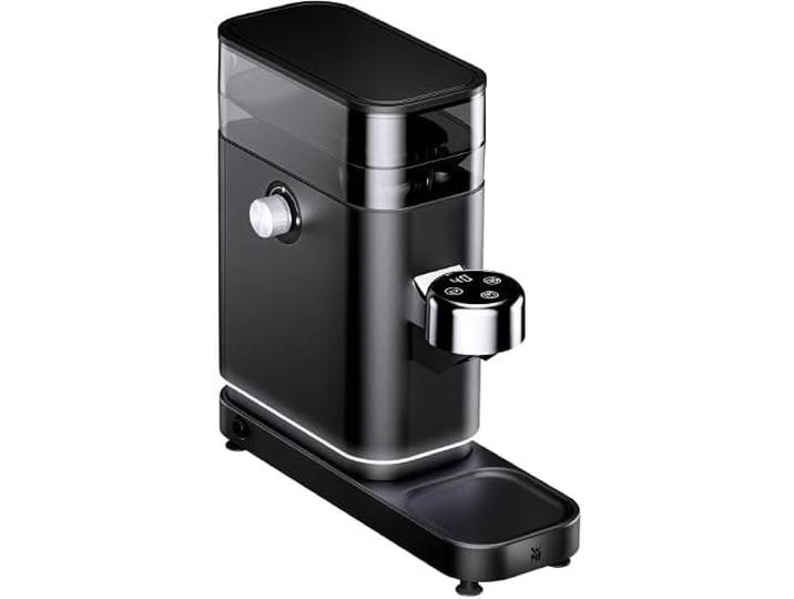 WMF Lumero Espressomühle elektrisch 150 Watt, LED Touch-Tasten, 40 Mahlgrade, Kaffeemehlbehälter, Cromargan Edelstahl matt, tiefschwarz