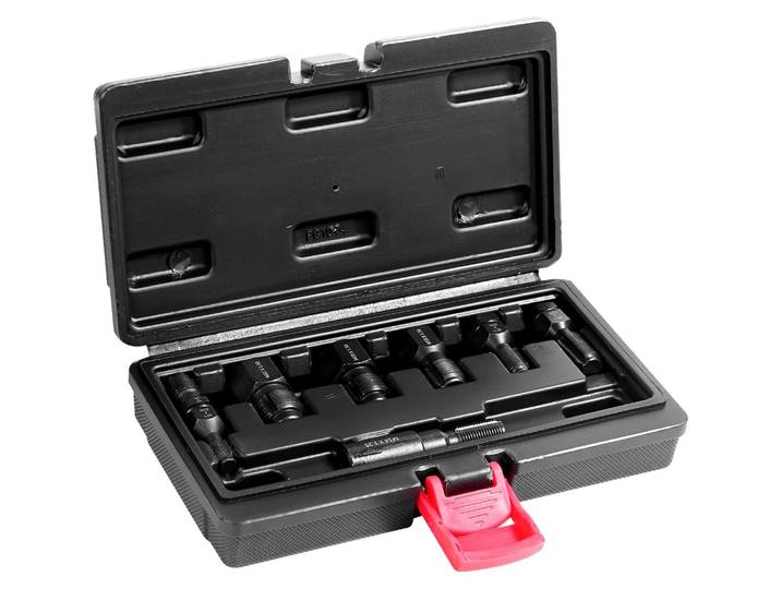 Jeu de 7 fraises à fileter VEVOR outil de réparation de filetage métrique M10 M12 M14 M18 M20 M22\, jeu d'outils de filetage en acier au carbone traité thermiquement\, pour les applications de réparation de filetage