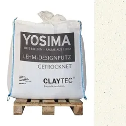 CLAYTEC YOSIMA Lehm-Designputz Weiss - 500 kg BigBag