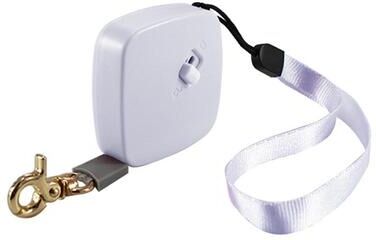 Inspired Deals Compact Retractable Dog Leash For Small Pets, Lightweight Automatic Pet Leash Up To 2m round White