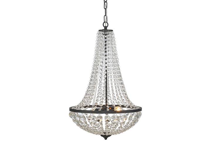 GRÄNSÖ cristal Suspension noir 2 lampes