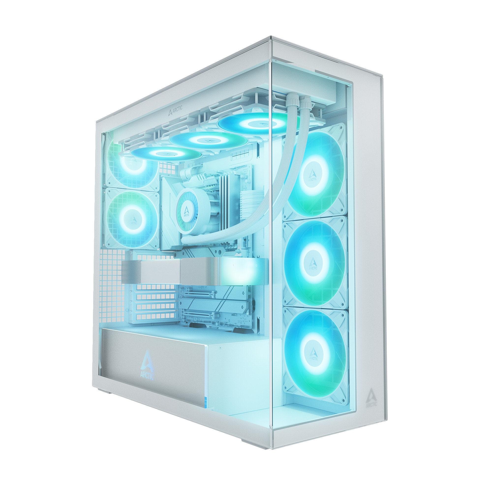 ARCTIC Xtender White E-ATX Gaming Gehäuse mit Seitenfenster ACPCC00014A