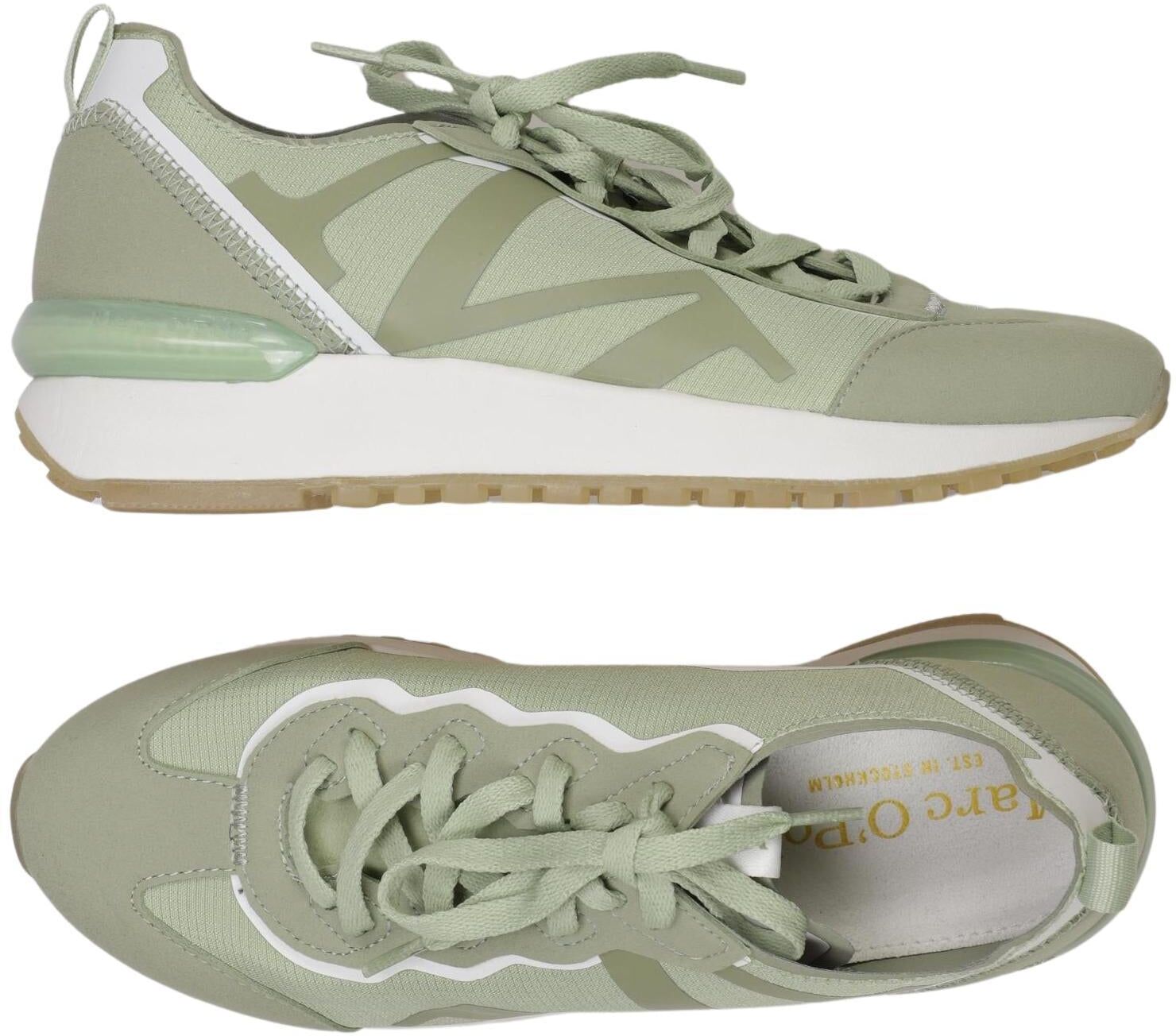 Marc O' Polo Sneaker, Grün, Gr. EU 37, Kunstleder - Second Hand