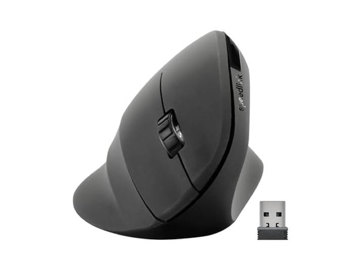 Speedlink PIAVO Ergonomic Vertical Mouse - draadloos, ergonomisch gevormd, verticaal, zwart