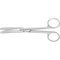 chir. Schere nach Cooper, gebogen, stumpf/stumpf, 14,5 cm