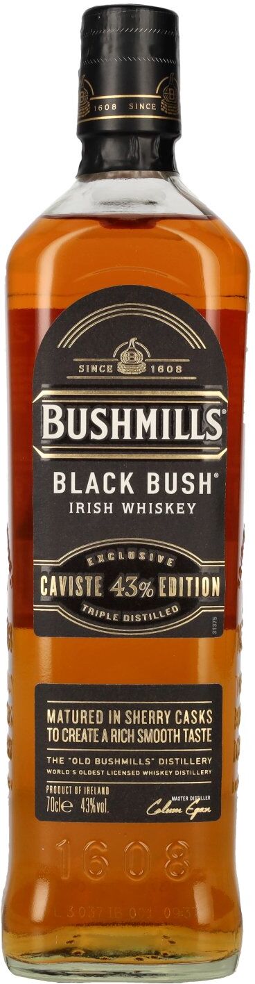 Bushmills BLACK BUSH Irish Whiskey Caviste Edition 43% Vol. 0,7l