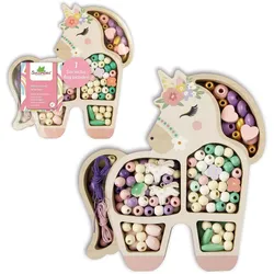 Sycomore COFFRET PERLES BOIS LICORNE 170PCS (FR-DE-IT)