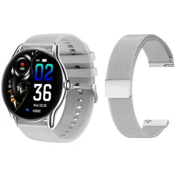 Neuer Smartwatch GlacierX Sphere Silber + Mesh-Armband GX-SS36 BM