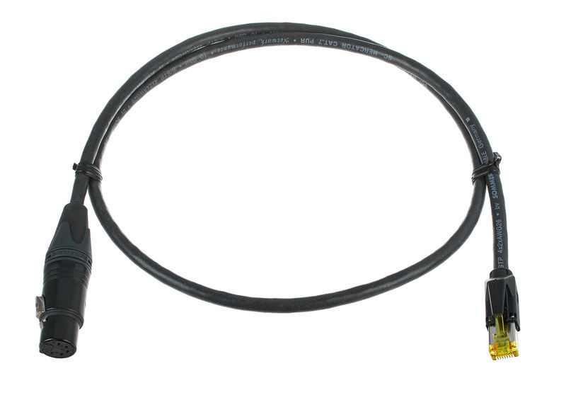 Sommer Cable CAT7 XLRf Adapter 1m black nero