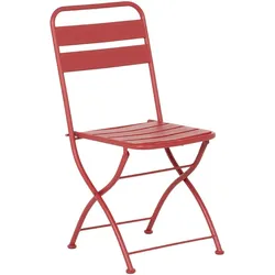 2er-Set Carmen YOM Klappstuhl – Rot