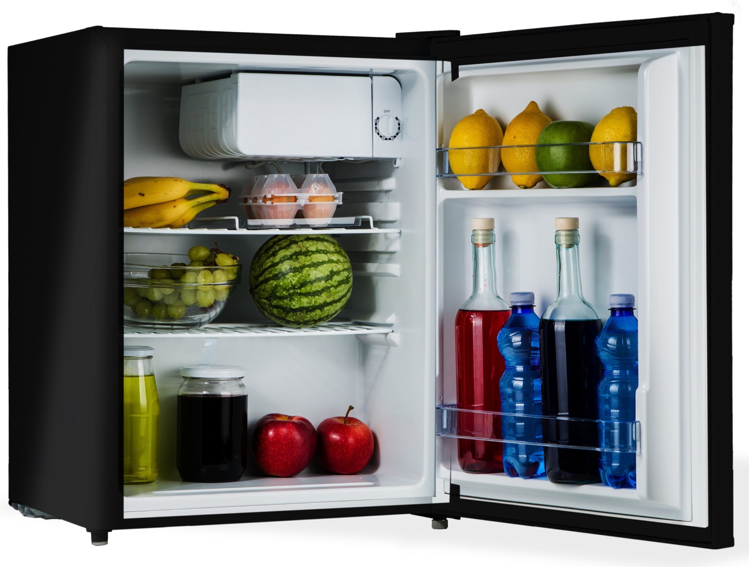 PremierTech® PT-F60BK Mini Frigo Bar con chiave serratura Nero 58 Litri E Frigo Bar Frigo Hotel Frigo Ufficio PremierTech