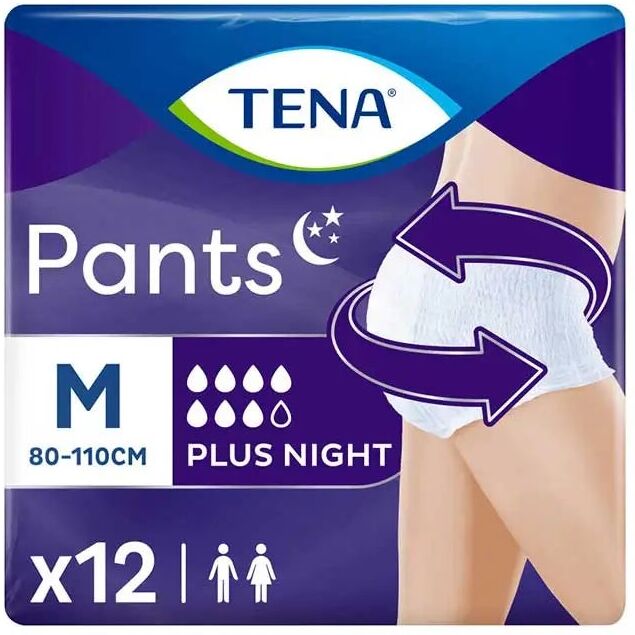Tena Pants Ropa Interior Incontinencia Plus Noche Talla M 12Uds