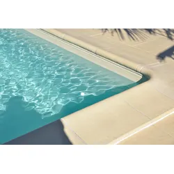 WESERWABEN Pool-/Beckenrandsteine - Solum gewölbt Element Innenrundung R160 Champagne
